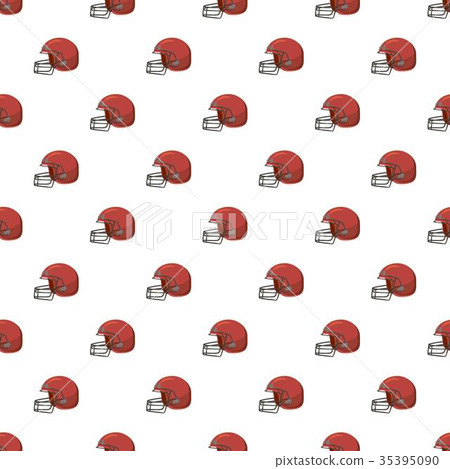 Football helmet with face mask pattern Football helmet with face mask pattern 35395090