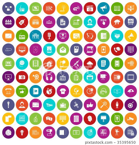 100 information technology icons set color 100 information technology icons set color 35395650