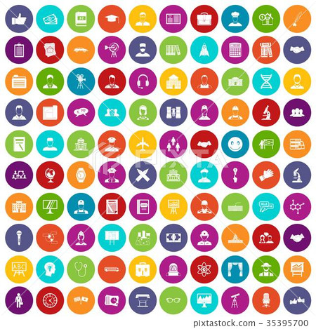 100 intelligent icons set color 100 intelligent icons set color 35395700