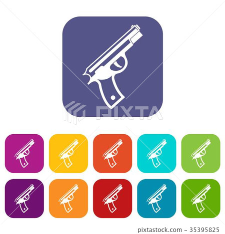 Gun icons set Gun icons set 35395825
