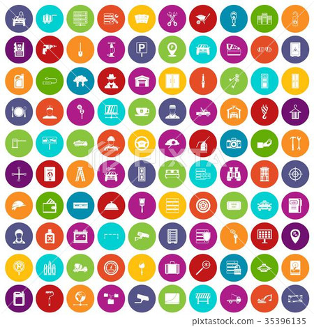 100 keys icons set color 100 keys icons set color 35396135