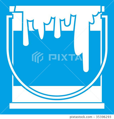 Paint can icon white Paint can icon white 35396293