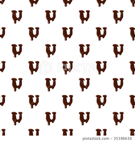 Letter U from latin alphabet made of chocolate 35396638
