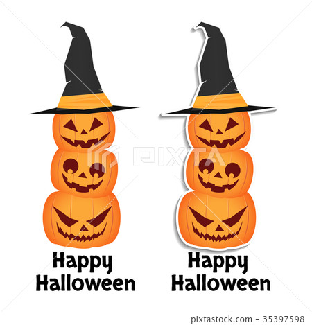 three cheerful pumpkins with different three cheerful pumpkins with different 35397598