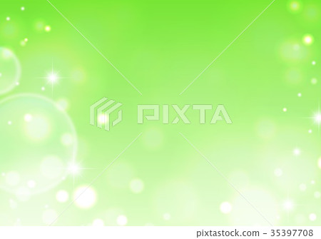 Sparkling soap bubble green 35397708