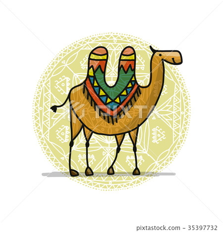 Camel, sketch for your design Camel, sketch for your design 35397732