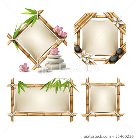 Set of bamboo frames 35400236