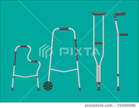 Set of mobility aids. Set of mobility aids. 35400996