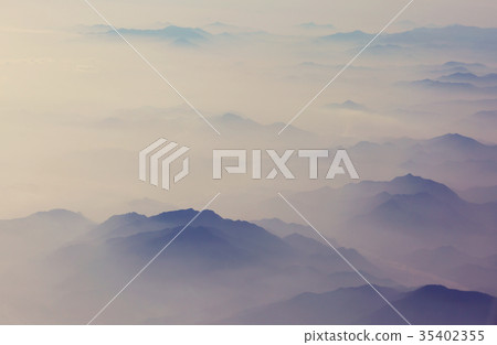 Mountains silhouette Mountains silhouette 35402355