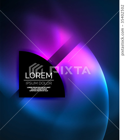 Abstract vector round banner 35402502