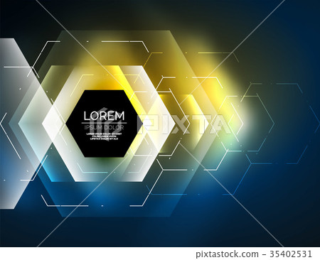 Digital techno abstract background, glowing Digital techno abstract background, glowing 35402531