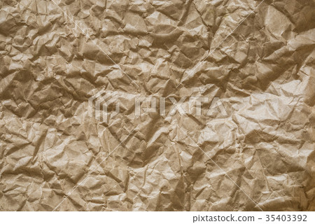 the brown crumpled paper background 35403392