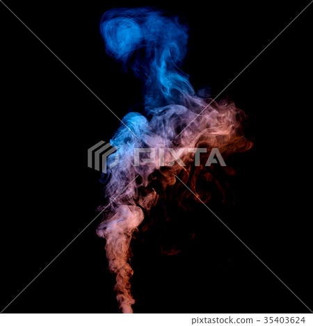 stream of blue red smoke stream of blue red smoke 35403624
