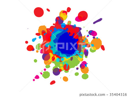 abstract splatter color design background. 35404316