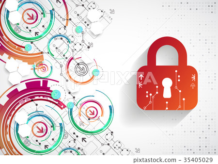 Technology security. Protection background. Technology security. Protection background. 35405029