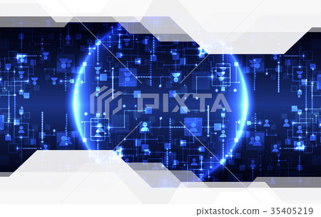 Social media vector background. Network concept. 35405219