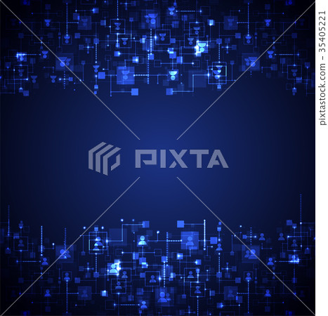 Social media vector background. Network concept. Social media vector background. Network concept. 35405221