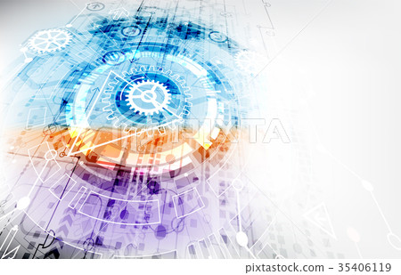 Abstract technological background.  35406119