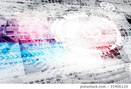 Abstract technological background. Abstract technological background. 35406120