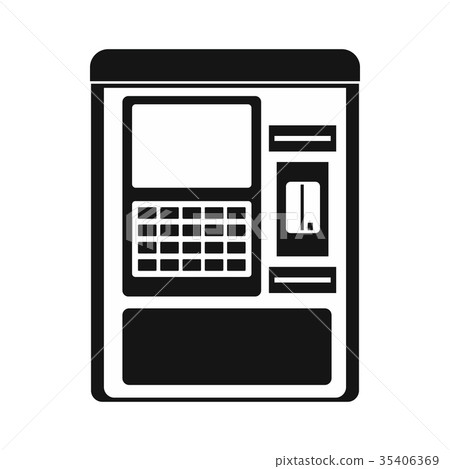 Atm machine icon, simple style Atm machine icon, simple style 35406369