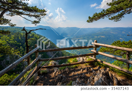 Viewpoint Banjska stena rock in Serbia Viewpoint Banjska stena rock in Serbia 35407143