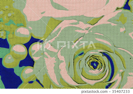 Dot Art Drawing; A Gift of Preservrd Flower Dot Art Drawing; A Gift of Preservrd Flower 35407233