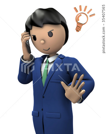 在智能手機上談話的性格 在智能手機上談話的性格 35407565