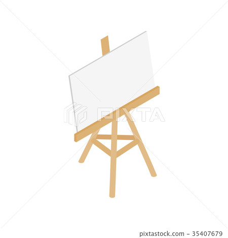 Easel icon, isometric 3d style Easel icon, isometric 3d style 35407679