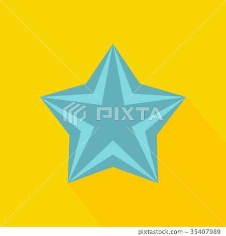 Star icon, flat style 35407989