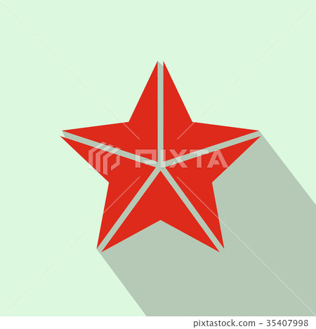 Star icon, flat style 35407998