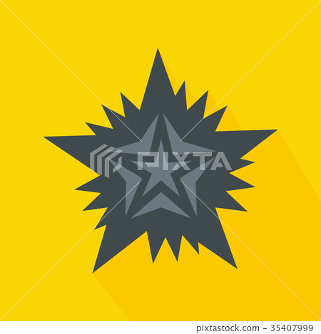 Star icon, flat style 35407999