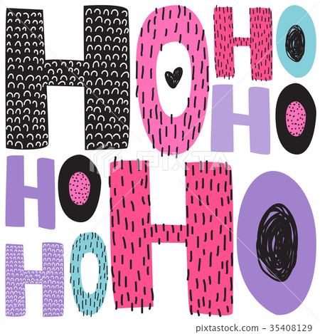 Christmas hand draw greeting cards lettering Christmas hand draw greeting cards lettering 35408129