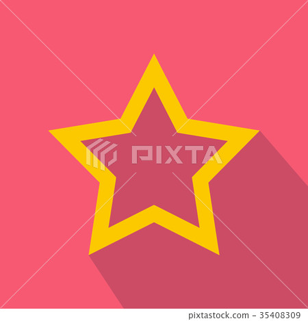 Star icon, flat style 35408309