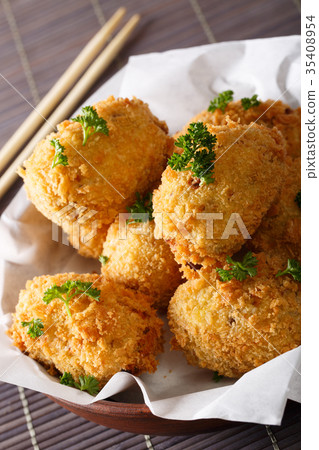 Potato croquettes, or Japanese Korokke 35408954