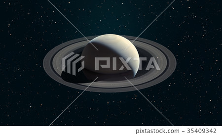 Solar System - Saturn. It is the sixth planet from 35409342