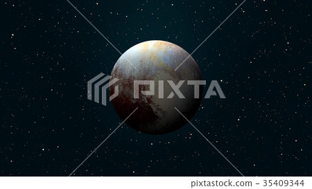 Pluto is a dwarf planet in the Kuiper belt. 35409344