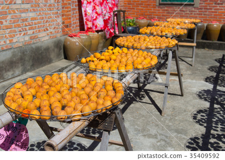 Persimmon Persimmon Persimmon Persimmon Sunburn Outdoor Sun Persimmon Season Autumn Sightseeing Factory Gourmet Fruit Season Bamboo North Hsinchu Xinpu 35409592