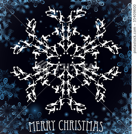 Soccer Silhouette Christmas Snowflake Soccer Silhouette Christmas Snowflake 35409600