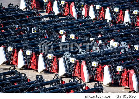 New combine headers stored on plant 35409650