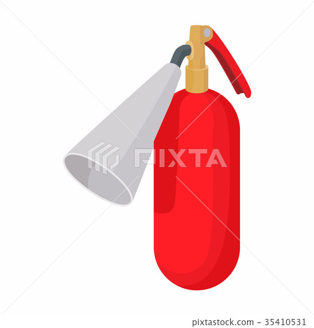 Fire extinguisher icon, cartoon style 35410531