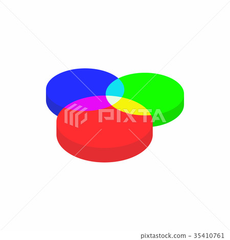 Color range spectrum circle round palette icon - Stock Illustration ...
