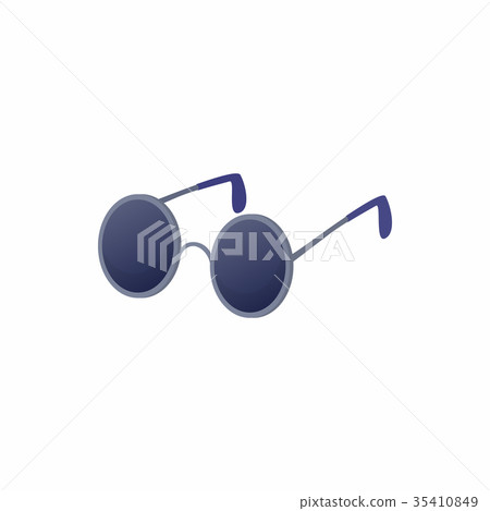 Glasses for blind icon, cartoon style Glasses for blind icon, cartoon style 35410849