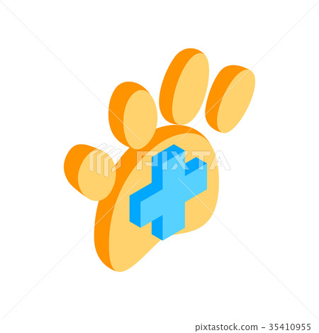 Trail dogs icon, isometric 3d style Trail dogs icon, isometric 3d style 35410955