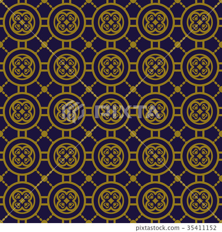 Antique seamless gold retro background image Antique seamless gold retro background image 35411152