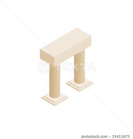 Antique portal with columns icon 35411675