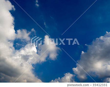 blue sky with clouds and rain clouds blue sky with clouds and rain clouds 35412331