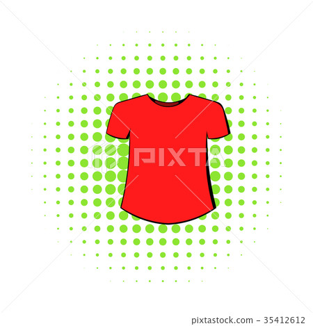 Men t-shirt icon, comics style - Stock Illustration [35412612] - PIXTA