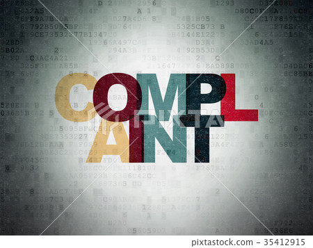 Law concept: Complaint on Digital Data Paper Law concept: Complaint on Digital Data Paper 35412915