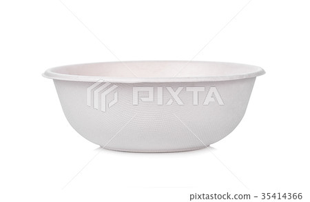 nature bowl from bagasse isolate on white nature bowl from bagasse isolate on white 35414366