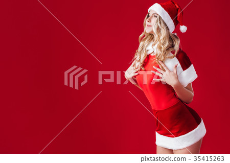 attractive  santa girl  35415263